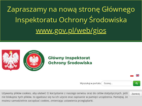 'gios.gov.pl' screenshot