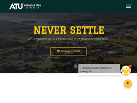 'atu.edu' screenshot