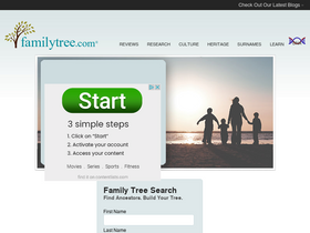 'familytree.com' screenshot