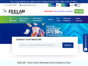 'zeelabpharmacy.com' screenshot