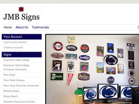 jmbsigns.com homepage screenshot