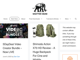 'shuttermuse.com' screenshot