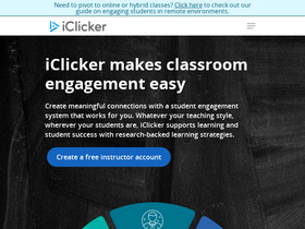 'iclicker.com' screenshot