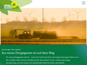 'gruene-bundestag.de' screenshot