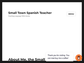 'smalltownspanishteacher.com' screenshot