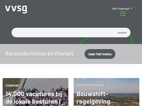 'vvsg.be' screenshot