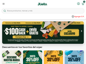 'justo.mx' screenshot