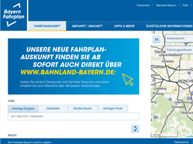 'bayern-fahrplan.de' screenshot