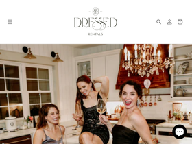 dressedrentals.com homepage screenshot