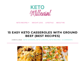 'ketomillenial.com' screenshot