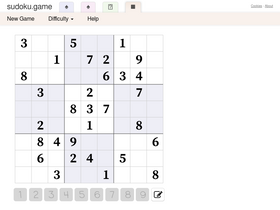 'sudoku.game' screenshot