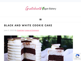 'gretchensveganbakery.com' screenshot