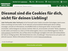 'fressnapf.ch' screenshot