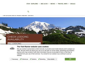 'visitrainier.com' screenshot