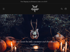 cursedcuriosities.ca homepage screenshot