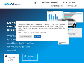 'mycarvoice.com' screenshot