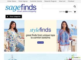 'sagefinds.com' screenshot
