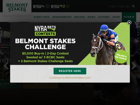 'belmontstakes.com' screenshot