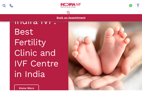 'indiraivf.com' screenshot