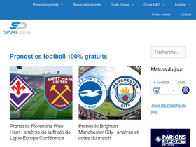 'sport-digital.fr' screenshot