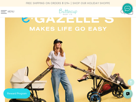 Buttercup Baby homepage screenshot