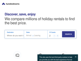 'hundredrooms.co.uk' screenshot