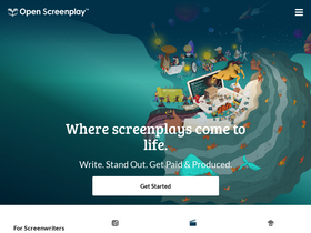 'openscreenplay.com' screenshot