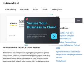 'kuismedia.id' screenshot