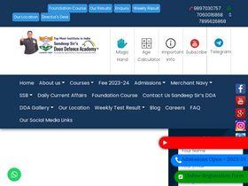 'doondefenceacademy.com' screenshot