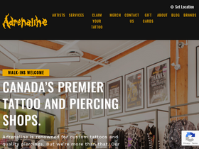 'adrenalinestudios.com' screenshot