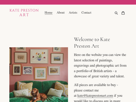 kateprestonart.com homepage screenshot