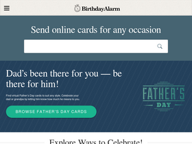 'birthdayalarm.com' screenshot