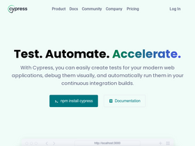 'cypress.io' screenshot