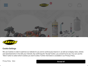 'shop.carson-modelsport.com' screenshot