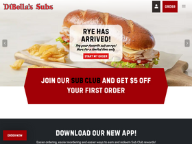 'dibellas.com' screenshot