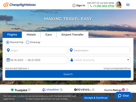 'cheapflightsfares.com' screenshot