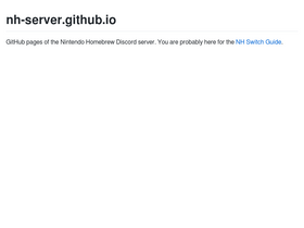 'nh-server.github.io' screenshot