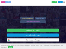 'amorespossiveis.com.br' screenshot