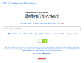 'extratorrent.cyou' screenshot