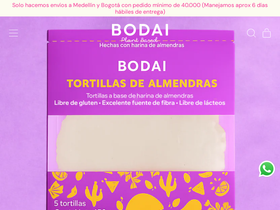 bodaifoods.com homepage screenshot