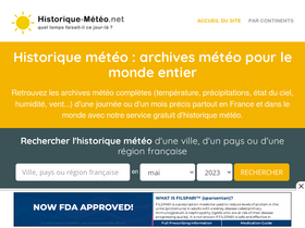 'historique-meteo.net' screenshot