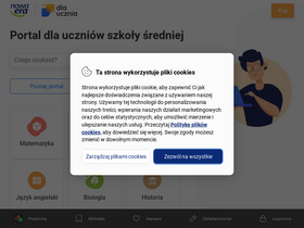 'dlaucznia.pl' screenshot