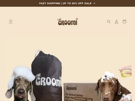 The GROOMI homepage screenshot