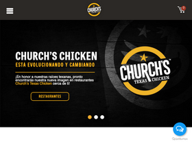'churchs.com.mx' screenshot