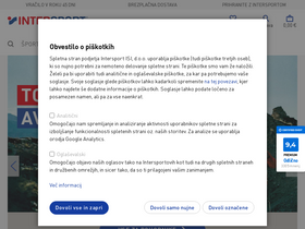 'intersport.si' screenshot
