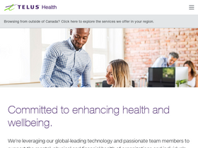 'telushealth.com' screenshot