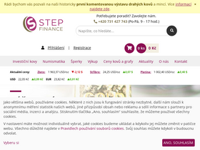 'stepfinance.cz' screenshot