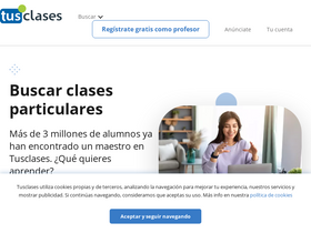 'tusclases.mx' screenshot