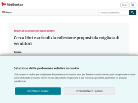 'abebooks.it' screenshot