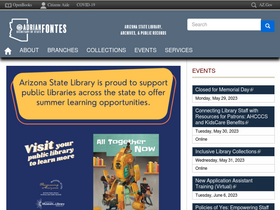 'azlibrary.gov' screenshot